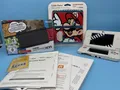 New Nintendo 3DS weiß Konsole / Handheld Ovp + Mario Abdeckung + Ladekabel