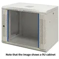 19? wall cabinet 6U 600 × 450 glass door white - Gehäuse - Wall mount - Weiß
