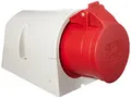Kopp 101600002 CEE Wandsteckdose, 5-polig, 16 A, 400 V, rot