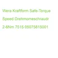 Wera Kraftform Safe-Torque Speed Drehmomeschraudr 2-6Nm 7515 05075815001