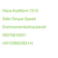 Wera Kraftform Safe-Torque Speed Drehmomeschraudr 2-6Nm 7515 05075815001 (401328