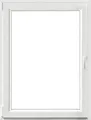 ARON Econ Kunststofffenster 1-flg. weiß 750x750 mm Links
