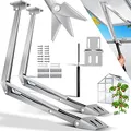KESSER® 2X Automatischer Fensteröffner für Gewächshaus 7,5 kg Hubkraft 45cm Öffnungshöhe stufenloser Öffnungswinkel Fensterheber automatisches Öffnen und Schließen durch Temperatursteuerung