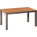 MERXX Ausziehtisch "Santorin", BxHxT: 90 x 74 x 150 cm, Tischplatte: Akazienholz - grau