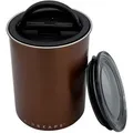 Airscape Kaffeedose AS2707, aus Edelstahl, mit Frische-System, luftdicht, patentiertes 2-Wege-Ventil, kupfer, rund, 1,9 Liter