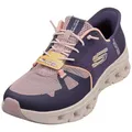 Skechers Damen Glide-Step Pro Hands Free Slip-In-Sneaker, Violetter Netzkorallenbesatz, 38 EU