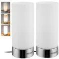 DeubaXXL DE Tischlampe Golau 2er-Set Weiß 108914