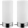 Tischlampe 2er Set Nachttischlampe Design Tischleuchte Touch 3 Helligkeitsstufen Wohnzimmerlampe Leuchte 2er Set Golau - Monzana