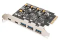 Digitus DS-30222 5 Port PCI-Express Karte PCIe