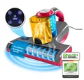CLEANmaxx Matratzenreinigungsgerät Milbensauger Rotation Power mit UV-C-Licht & HEPA-Filter, 450 W, beutellos, Handstaubsauger für Matratzen, Ultraschall & Wärme