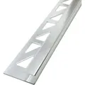 Fliesenschiene Eckprofil Quadratprofil Aluminium (eloxiert, Fliesenprofil - Silber Matt 2,5m X 8mm, 1 Stück - Dalsys