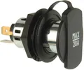 Pro Car Kfz-Power-Steckdose mit Schraubgewinde, schwarz, 20A, 12/24V