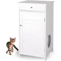 Wondermake Katzenschrank, Weiß, Holz, 51x96x46 cm, Waschküche, Mehrzweckschränke