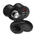 Bordsteckdose Motorrad Tourtecs ZA1 + Zigarettenanzünder + dual USB-Port