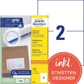 2 bis 40x AVERY Zweckform Universal-Etiketten, 210 x 148 mm, weiß BIS 12% RABATT