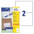 Avery Zweckform, Labels Avery 210 x 148mm, A4 (3655) 200 Etiketten / 100 Bögen