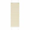 vidaXL Plissee Creme 45x100 cm Stoffbreite 44,4 cm Polyester, Faltrollo, Klemmfix, Plisseerollo, Jalousie, Rollo, Plisseerollo für Fenster