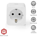 Nedis SmartLife Smart Stecker Zigbee 3.0 | Leistungsmesser | 3680 W | Hybrid (CEE 7/7) | 0 - 55 °C | (ZBP131FWT)