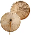 Shamandrum Ø 50 cm Rahmentrommel Rund Rinderhaut - im MYSEVENDO Set - Shaman Drum inkl. Stick