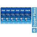 6 x Oral-B Super Floss Threader 50 Zahnseide 6x 50 Fäden