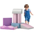 Bausteinset 7er-Set Schaumstoff Bausteine Bauspielzeug  für 1-3 Jahre alt Kinder