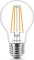 Philips Filament-Lampe, transparent, 75W A60 E27, 8,5 W, 75 W, E27, 1055 lm, 15000 h, Warmweiß