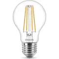 Philips Filament-Lampe, transparent, 75W A60 E27, 8,5 W, 75 W, E27, 1055 lm, 15000 h, Warmweiß