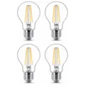 Philips LED E27 Filament Lampe 8,5W=75W Leuchtmittel Warmweiß Glühlampe 4ER