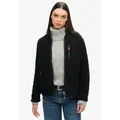 Superdry für Damen. W2012340A Outdoor Fleece Full Zip Fleece schwarz (8 UK = XS), Lässig, Polyester