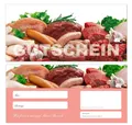 LYSCO Geschenkkarte Geschenkgutscheine Gutschein Fleisch Wurst Metzger (Wurst-677), Frische Zubereitung Handarbeit Grillen