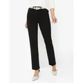 5-Pocket-Jeans RAPHAELA BY BRAX "Style PATTI STRAIGHT", Damen, Gr. 36K (18), Kurzgrößen, schwarz, 80% Baumwolle, 11% Lyocell, 8% Elastomultiester, 1% Elasthan, Jeans