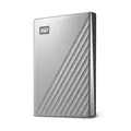 WD My Passport Ultra 1 TB 2.5 Zoll USB-C 3.0 (5Gb/s) Silber externe Festplatte HDD