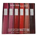 Maybelline New York - Set mit 6 flüssigen Lippenstiften, langanhaltend, Supersta