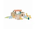Classic World Lernspielzeug Holzschiff Arche Noah Holzspielzeug Tiere Steckspielzeug Lernspielzeug
