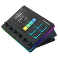 AVerMedia Live Streamer AX310 - 6-Spuren Audio Mixer mit IPS-Touchscreen zur Interaktion sowie Aktionen für OBS, Streamlabs Spotify, VTube