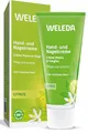 WELEDA Bio Handcreme Citrus - 2in1 Naturkosmetik Handpflege / Nagelpflege Creme für trockene Hände & brüchige Nägel, Nachhaltige Unisex Feuchtigkeitscreme mit Zitrone & Litsea Cubeba Duft (1x50ml)
