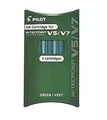 Pilot Ersatzminen für V5 / V7 Cartridge System Tintenroller, 12 x 3er Pack (insgesamt 36 Nachfüllungen) grün