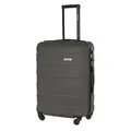 BARRENS Reisekoffer Mittelgroß Koffer Trolleys Hartschalenkoffer ABS Material Handgepäck für Flugzeug mit 4 Rollen Spinnerräder Rollkoffer Gepäck Suitcase Groß Mittel Leicht 66x46x26 cm 60 L (Graphit)
