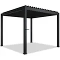 Juskys Pergola Lamellendach Tahiti 3 x 3 m Anthrazit