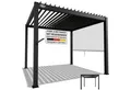 Juskys Terrassendach Tahiti, BxT: 300x300 cm, Lamellendach, Pergola für Garten, Terrasse, stabil & wetterfest