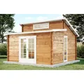 Carlsson Gartenhaus Lausitz Pultdach Imprägniert 400 cm x 440 cm