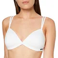Skiny Damen Skiny Damen Triangel Gepaddet Cotton Essentials B gelloser BH, Weiß, 80A EU