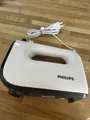 Philips HR3741/00 Viva Collection 5 Stufen Handmixer Weiß/Kaschmirgrau Grundg.