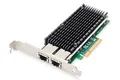 DIGITUS Netzwerkkarte 10Gbps Dual Port Ethernet RJ45 Intel X540 10.000 Mbps PCI