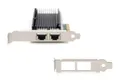 DIGITUS 2-Port 10 Gigabit Ethernet Netzwerkkarte, RJ45, PCI Express, Intel Chipsatz