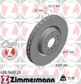 2x Bremsscheibe COAT Z ZIMMERMANN 400.3683.20 für W166 MERCEDES C292 GLE KLASSE