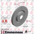ZIMMERMANN 2x Bremsscheibe vorne Ø330 mm für Mercedes-Benz GLE W166 350 D