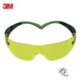 3M Schutzbrille gelb SecureFit400 Bügel schwarz grün PC gelb EN166 EN172