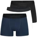 Indicode Boxershorts Herren Berlin Boxer Shorts Herrenshorts (Boxershorts) 3 Stück, aus Bambus mit elastischen Webbund weiß S