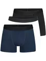 Indicode Herren Berlin 3er Pack Boxershorts | Unterwäsche Boxer Shorts Unterhosen White/Black/Navy, S